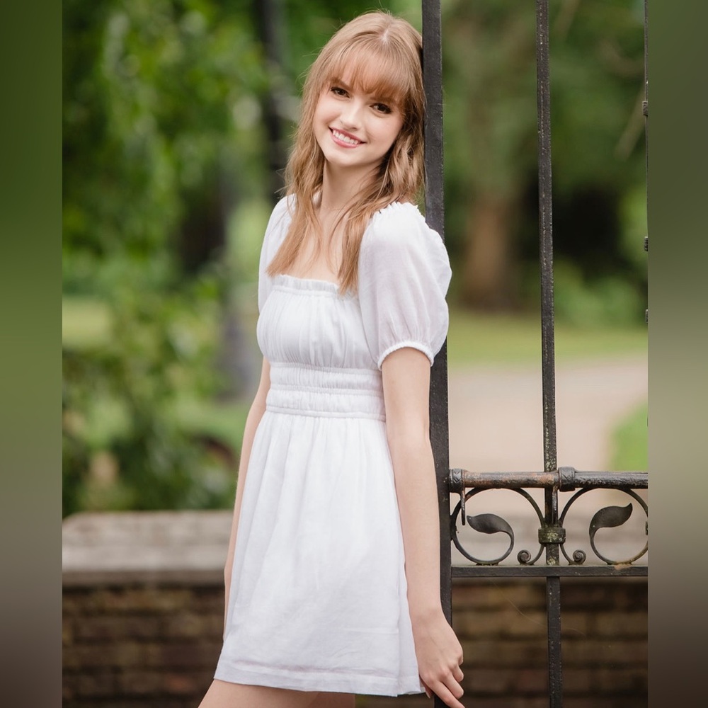 BP white lined dress from Nordstrom